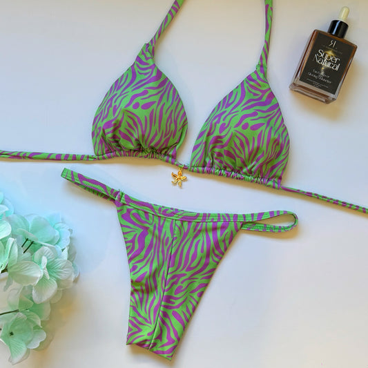 Bikini Zebra Green